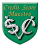 Credit score maestro logo.